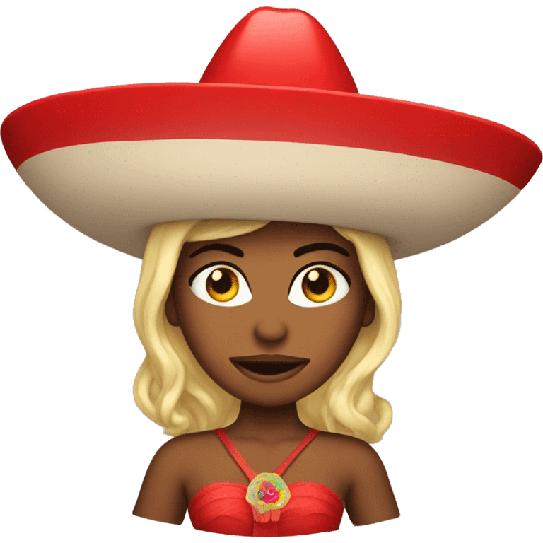 Red siren with a sombrero emoji