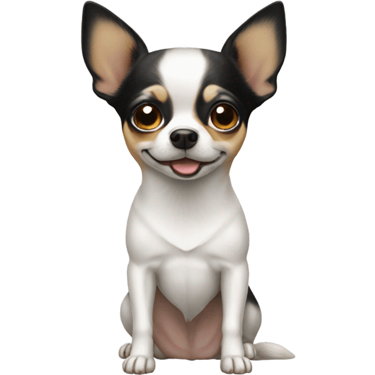 white realistic chihua emoji