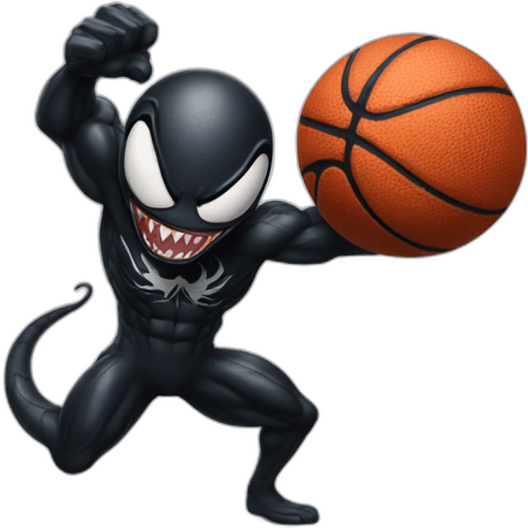 Venom doing sport emoji