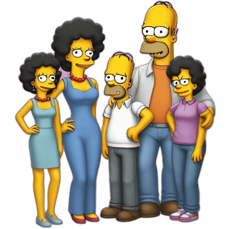 the Simpson family emoji