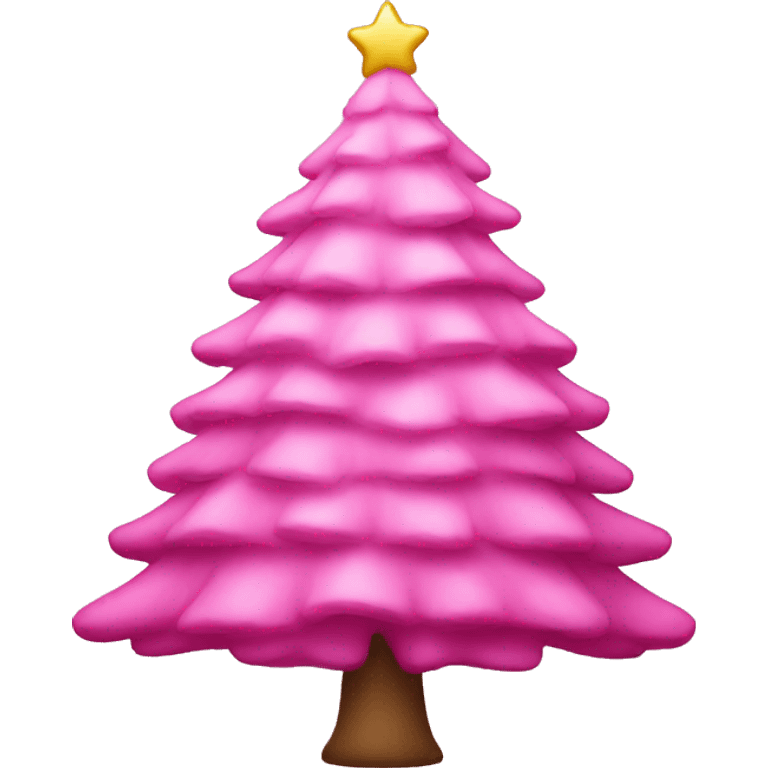 pink christmas tree  emoji