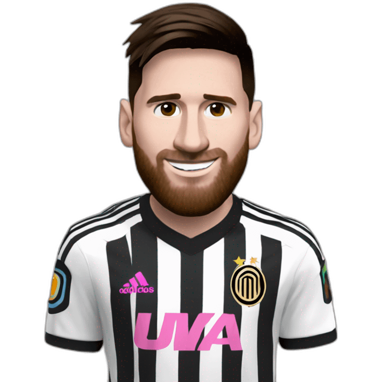 Lionel Messi with the Inter Miami emoji