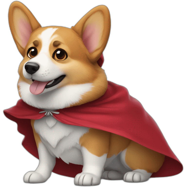 corgi in a cape emoji