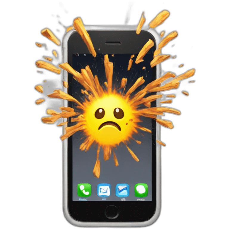 phone exploding emoji