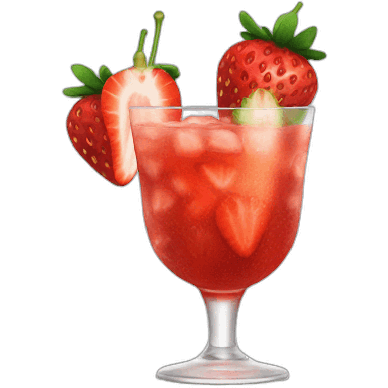 Cocktail strawberries  emoji