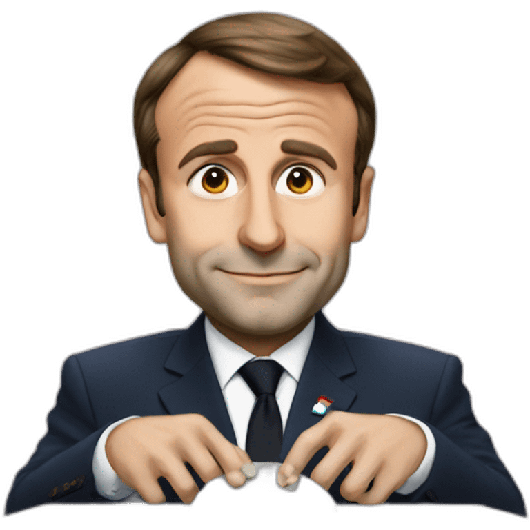 macron as un mouse emoji