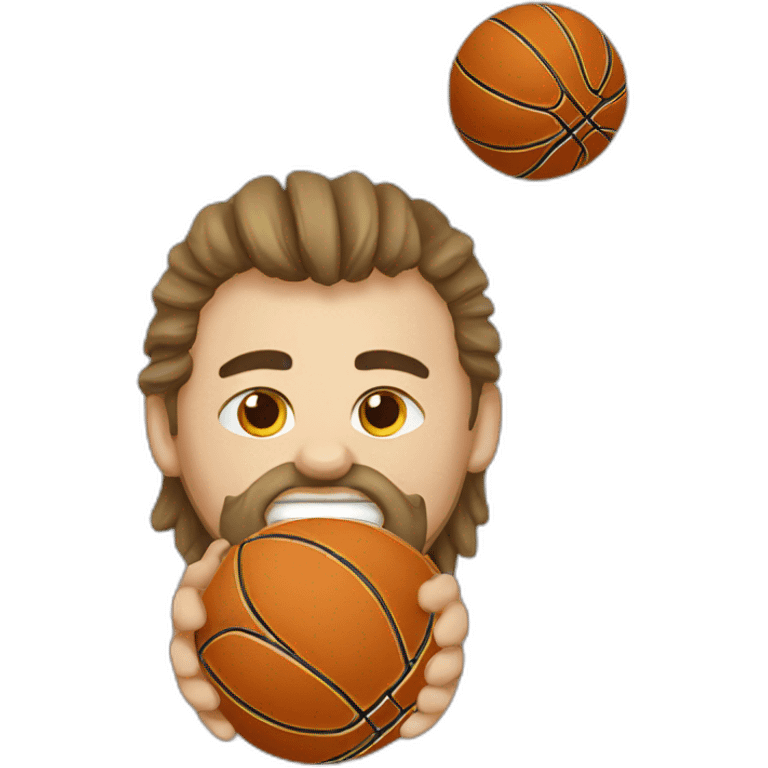 Serbian basket ball emoji