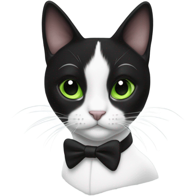 Tuxedo cat emoji