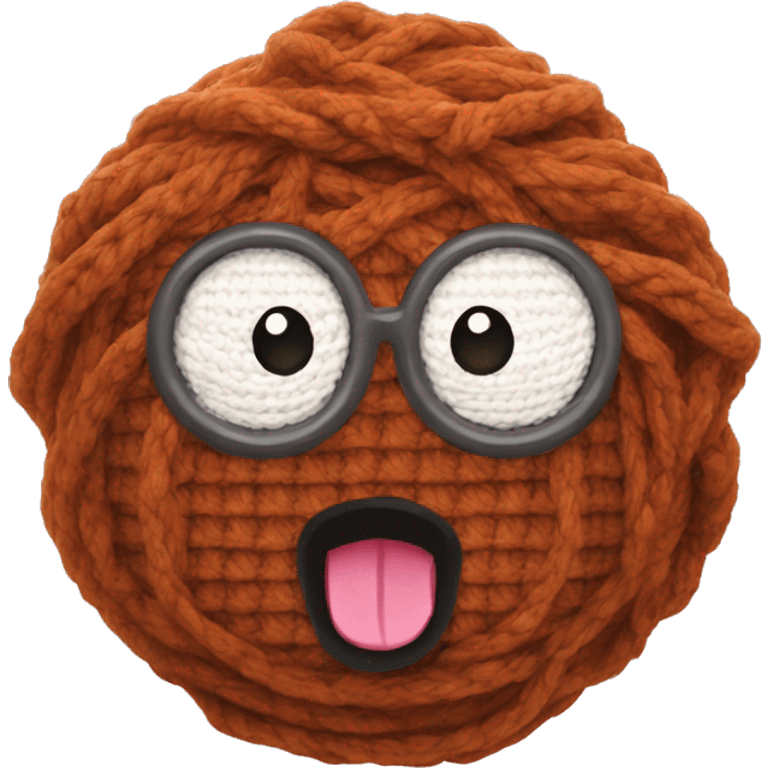 Fozzy crocheting emoji