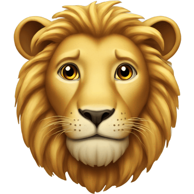 Lion with honey emoji