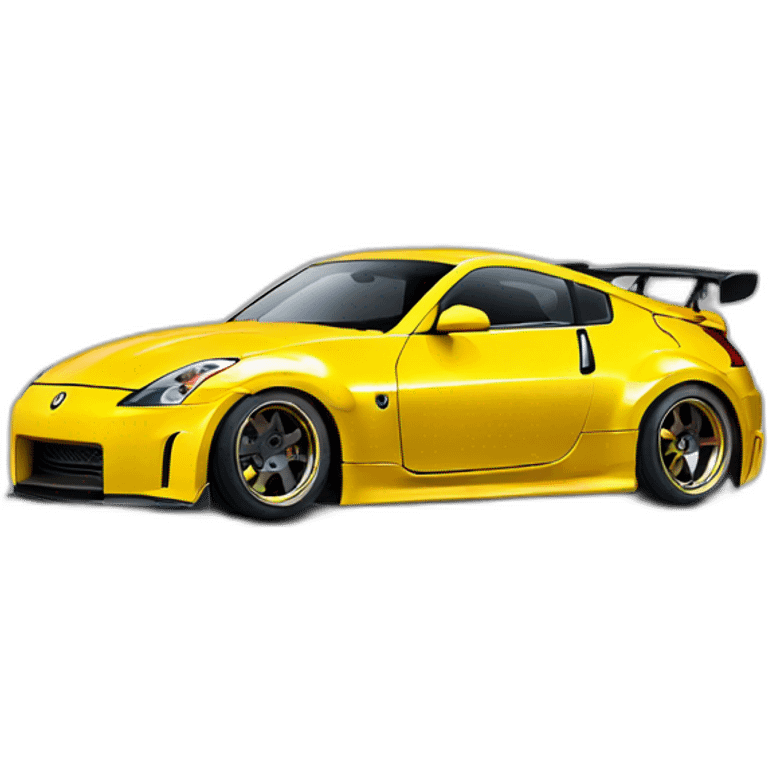 350z drift tuning yellow emoji