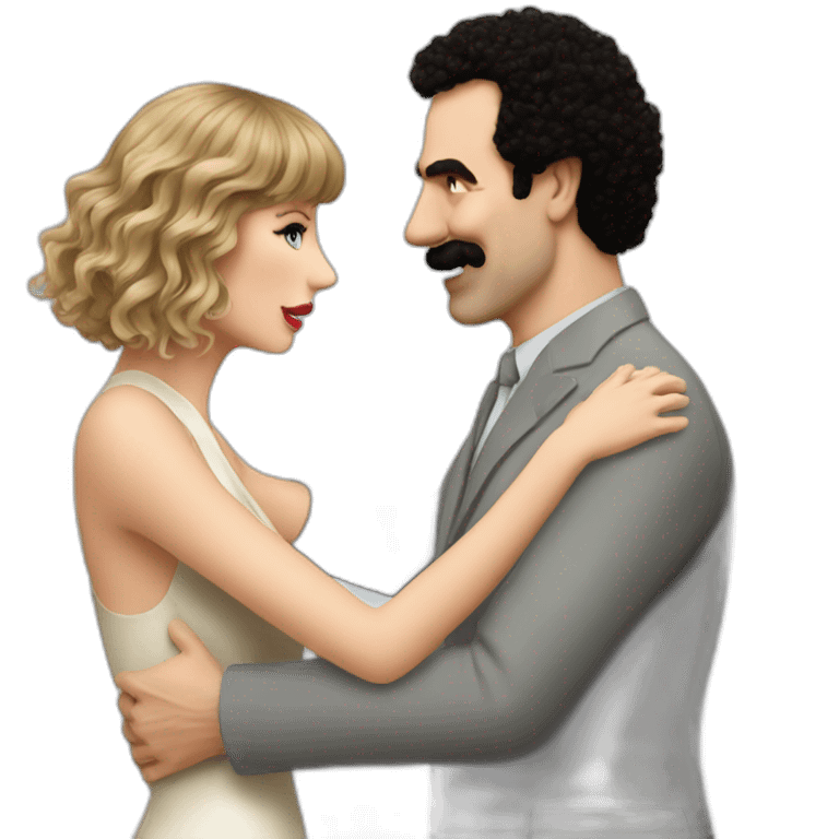 borat hugs taylor swift emoji