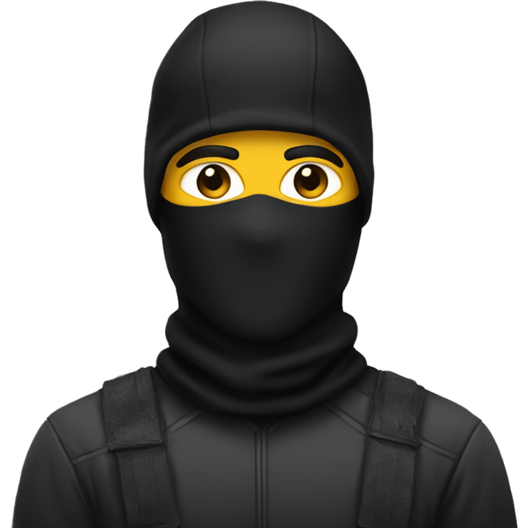 balaclava with man emoji