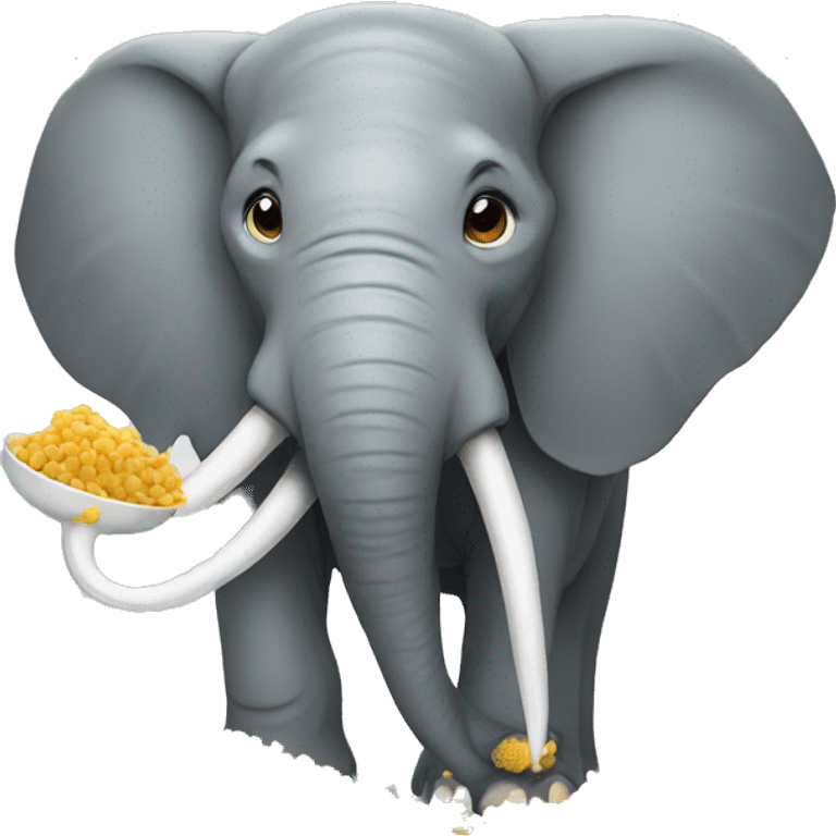 Elephant eating  emoji