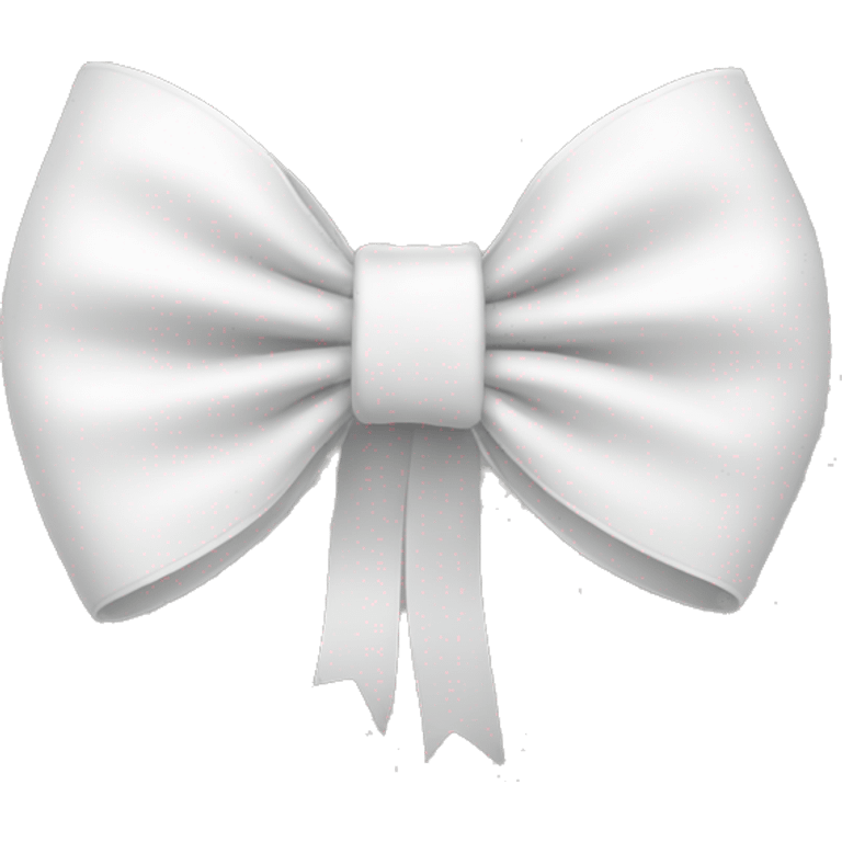 white bow emoji