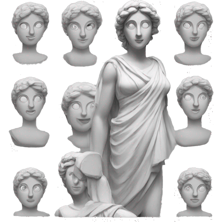 Greek woman statue  emoji