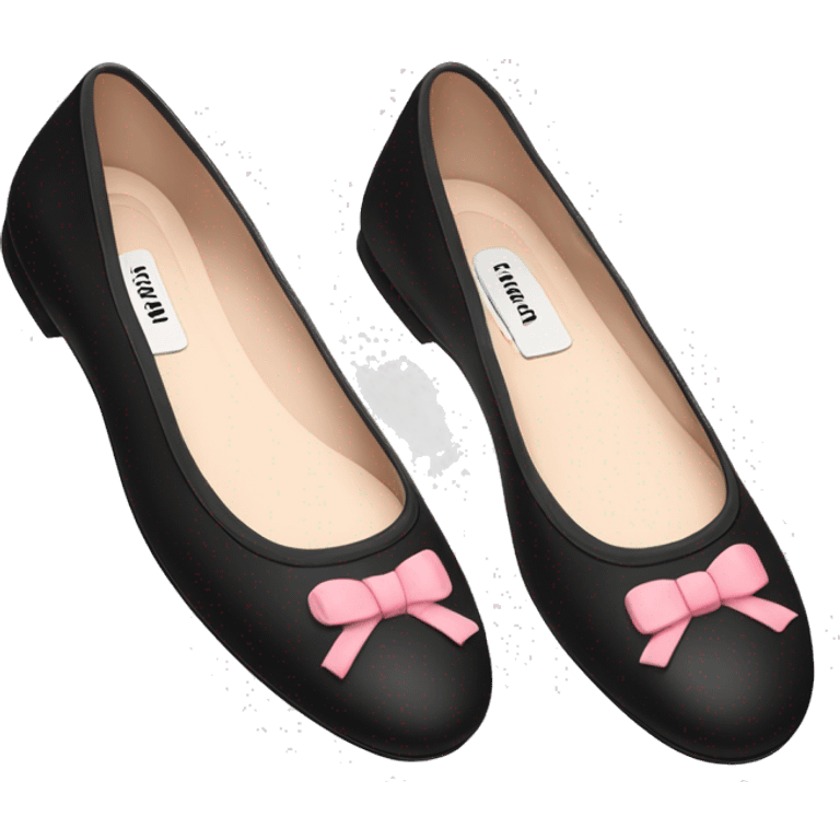 Ballet flats miu miu emoji