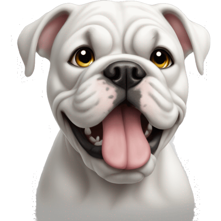 white Bulldog emoji