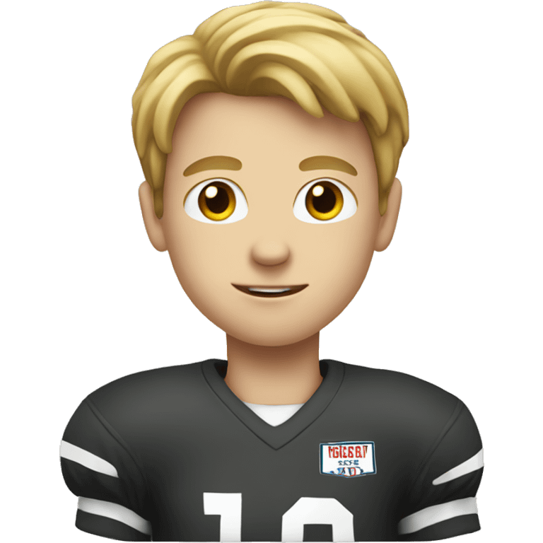 white boy playing football emoji