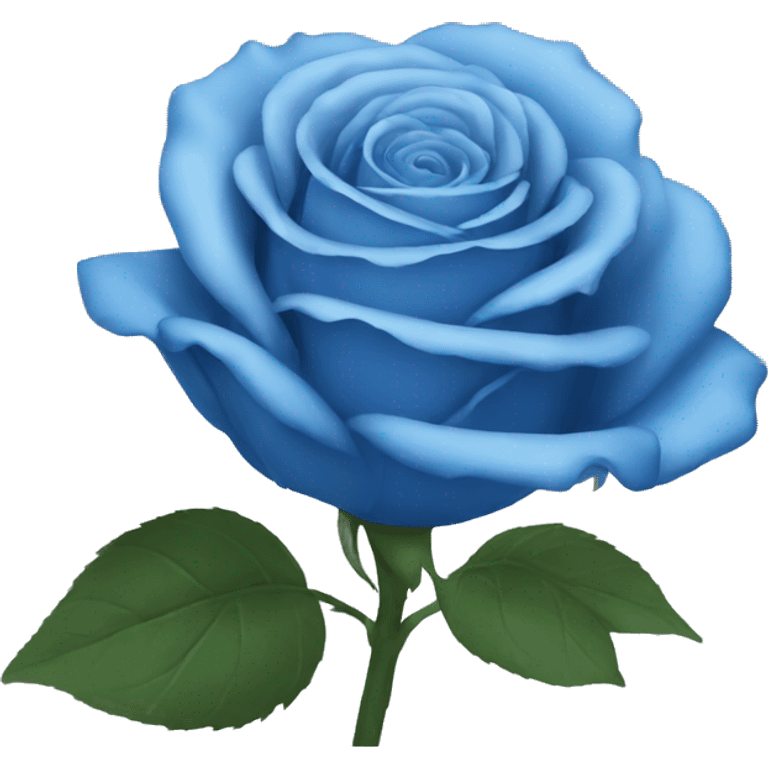 Blue rose emoji