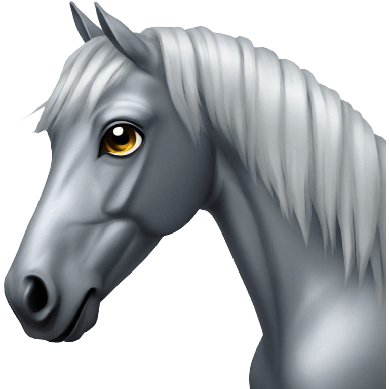 Chrome horse emoji