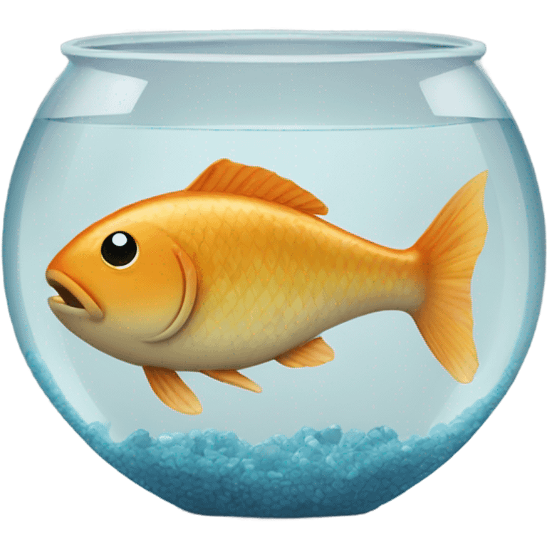 Fish in a bowl emoji