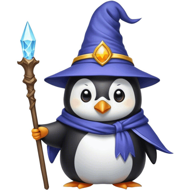 Penguin Wizard emoji