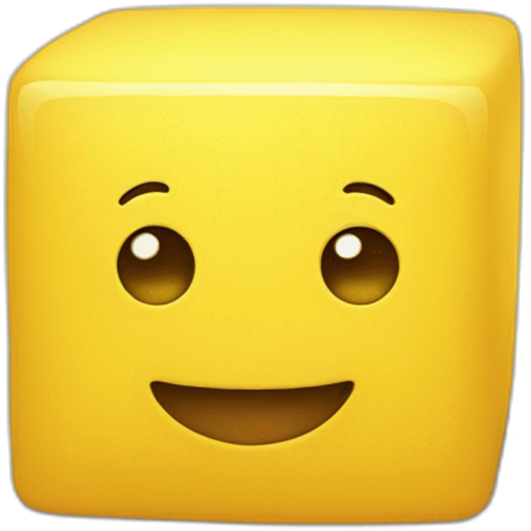 little-cube-with-cute-smile-and-yellow-body emoji