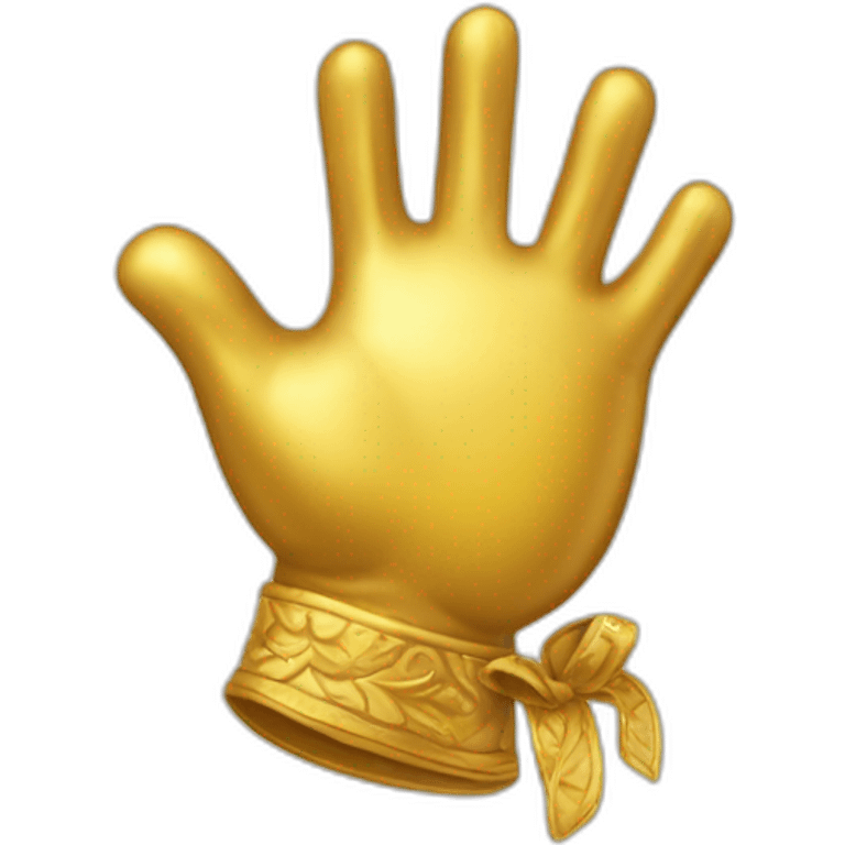 guante de oro emoji