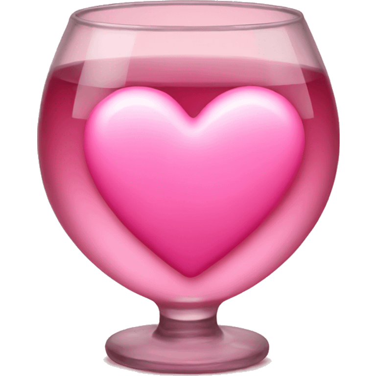 Pink heart with alcohol  emoji