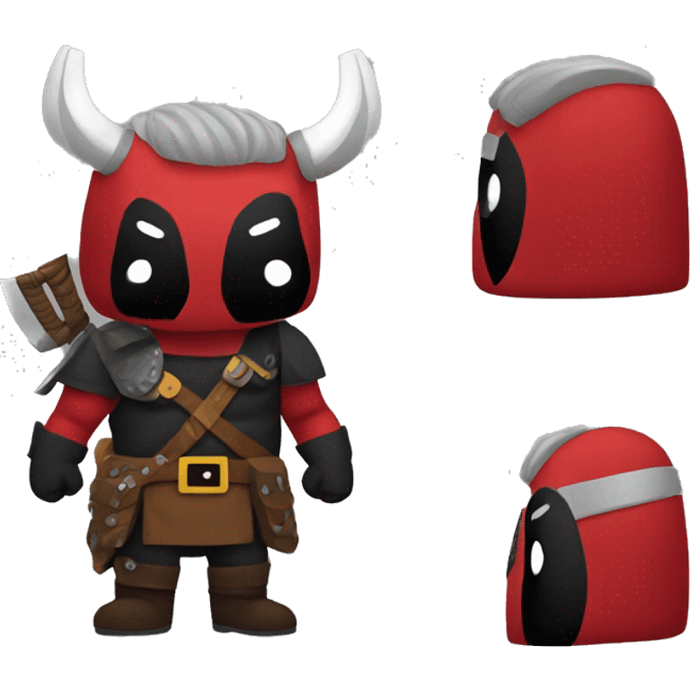 Deadpool Viking costume emoji