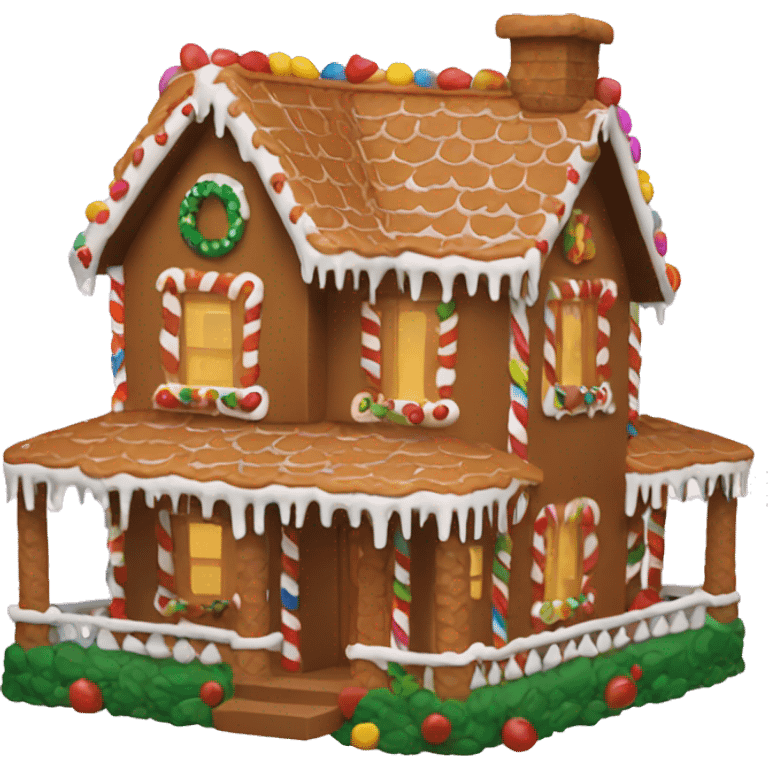 Ginger bread house emoji