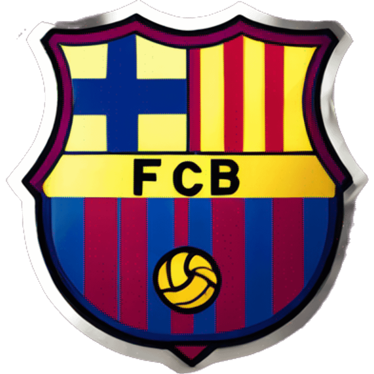 Fc Barcelona logo emoji