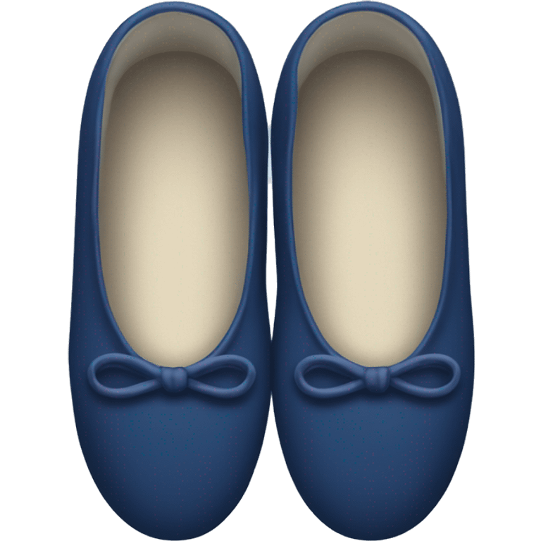 Navy blue ballet slippers  emoji