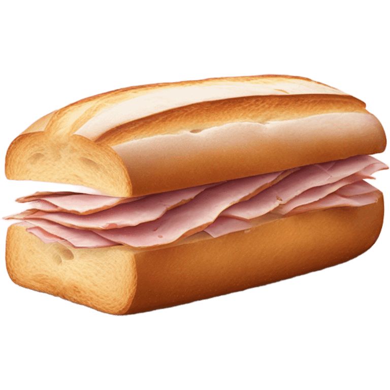 ciabatta with ham emoji