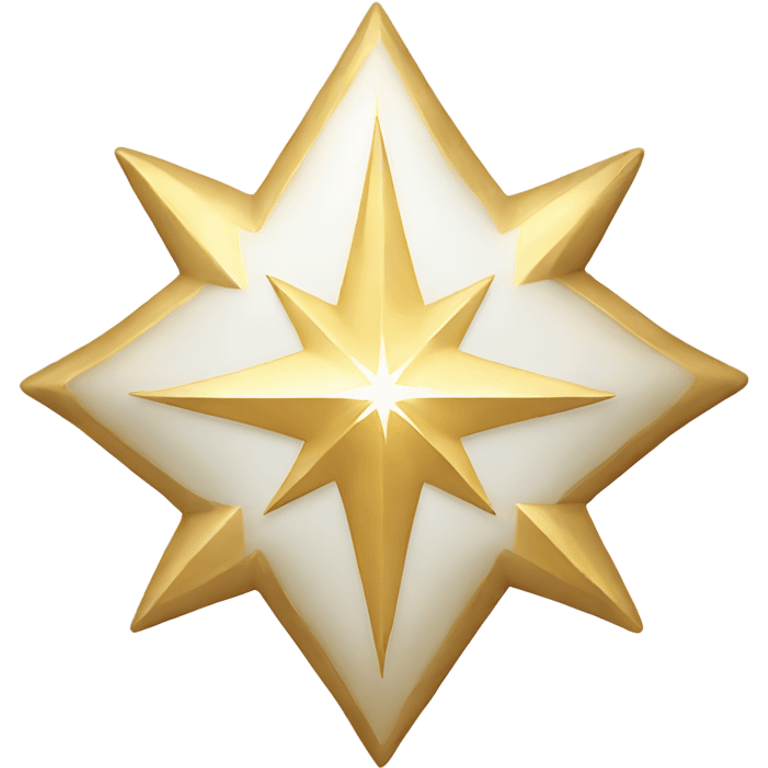 North Star gold and white emoji