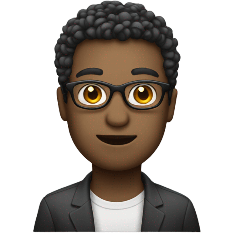 Dev and macbook People with glasses and fair skin emoji