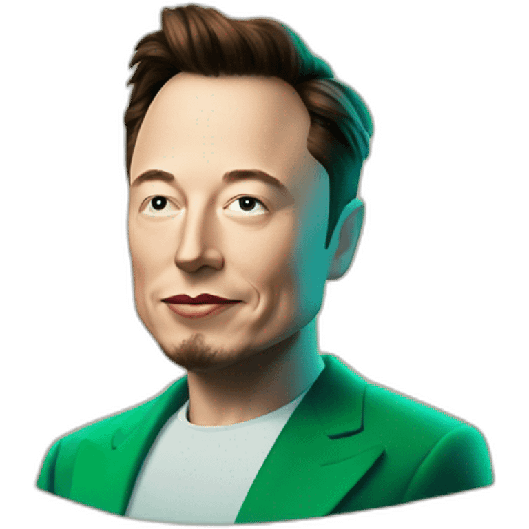 Elon musk in emerald city emoji