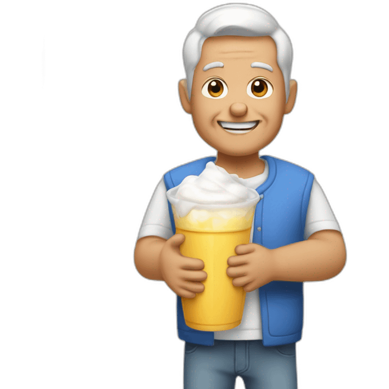 PAPA QUI VA CHERCHER LE LAIT emoji