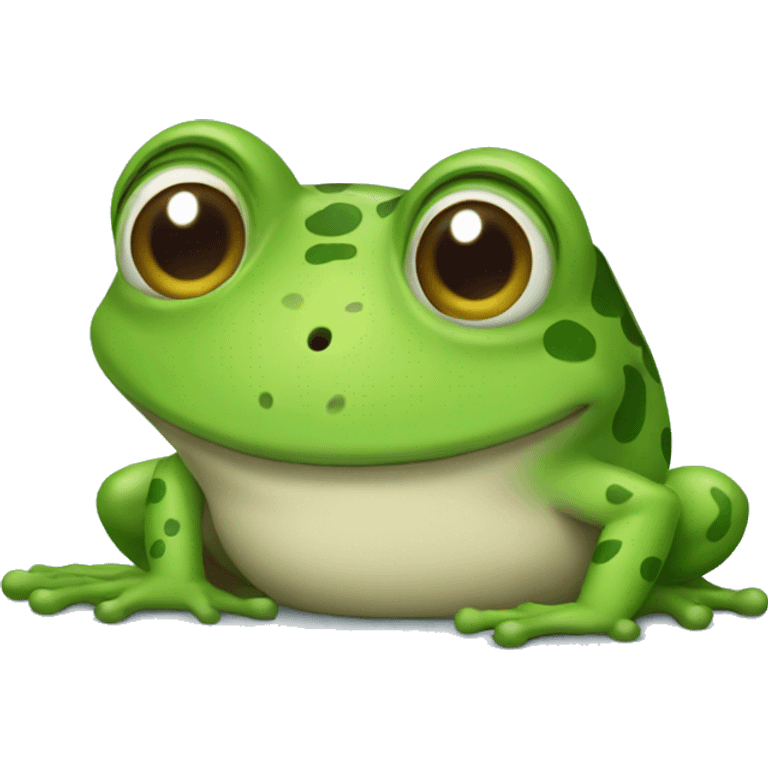 Happy frog  emoji