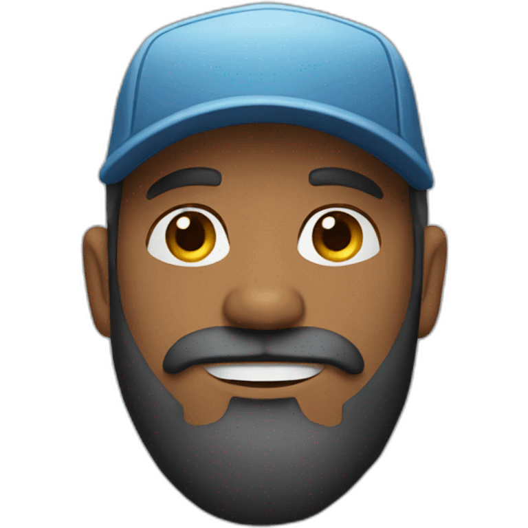 bearded man with truckers cap emoji