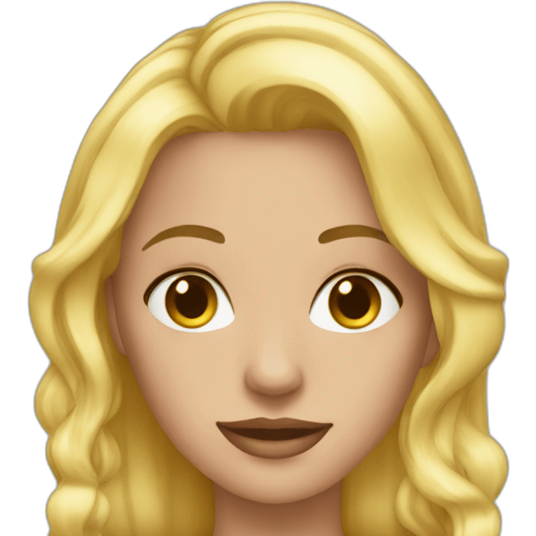 hot blonde emoji