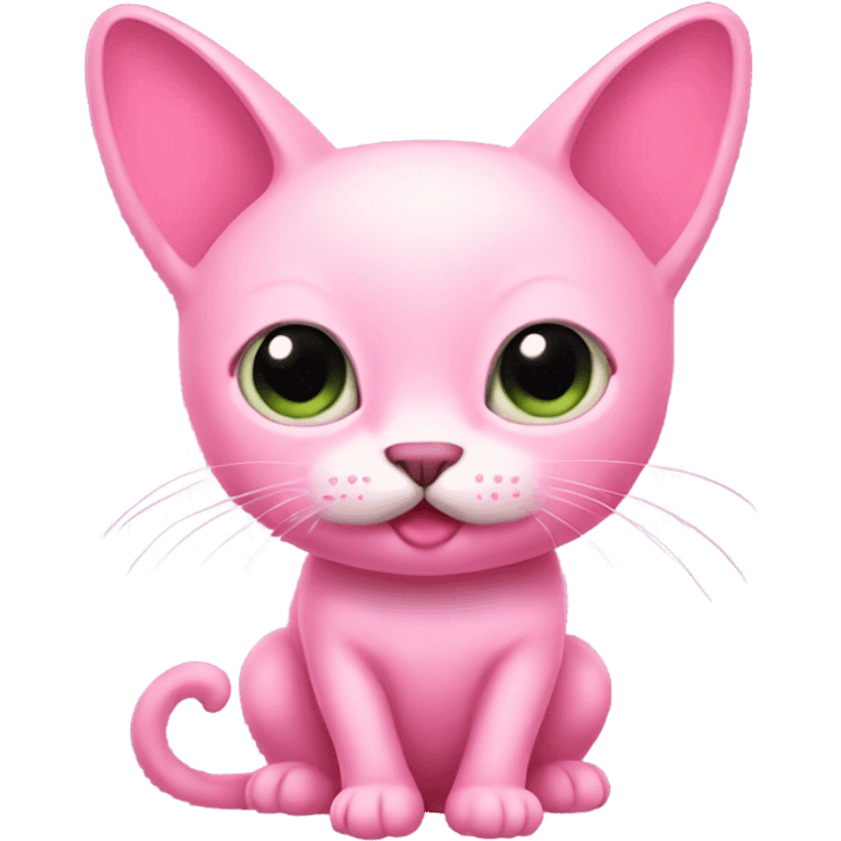 Pink Beetle Cat emoji