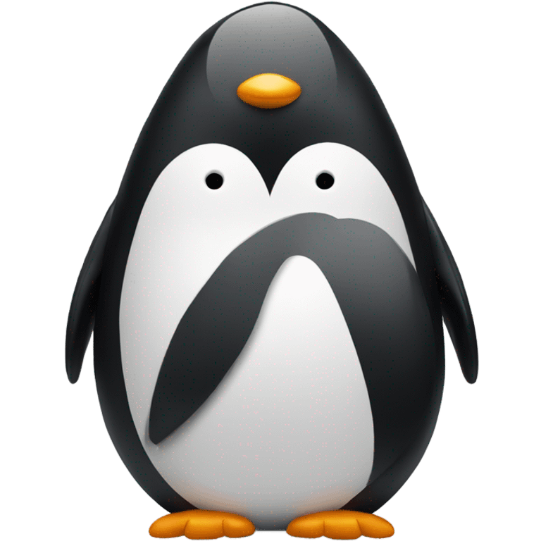 Penguin blowing kiss emoji