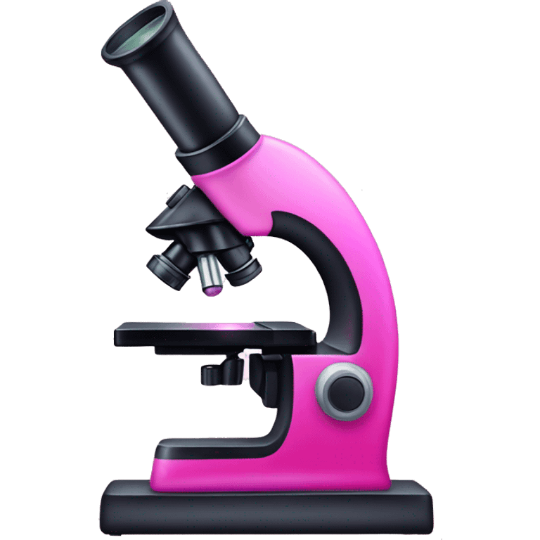 Pink ombre microscope with glitter  emoji