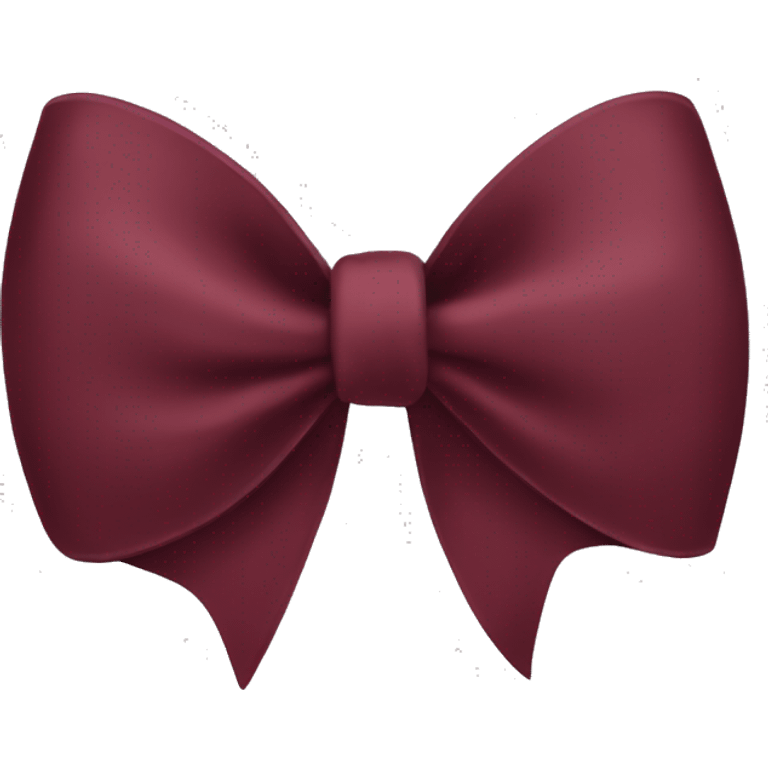 Burgundy bow emoji