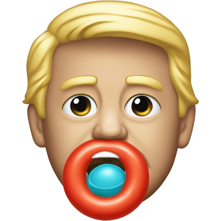 Trump with pacifier emoji