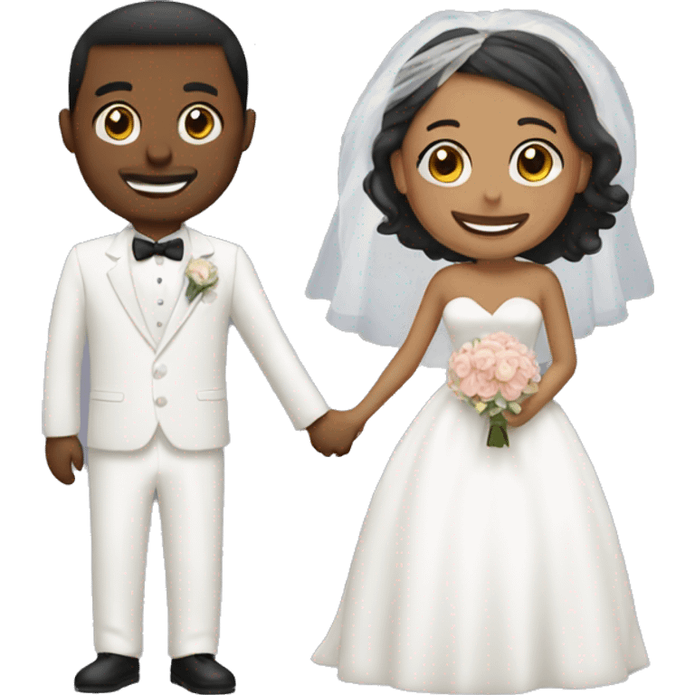 a wedding couple  emoji