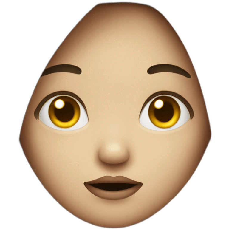 scary doll face emoji