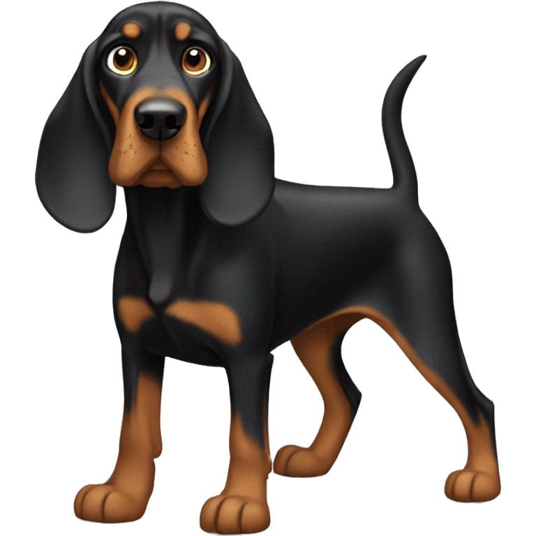 Black and tan coonhound emoji